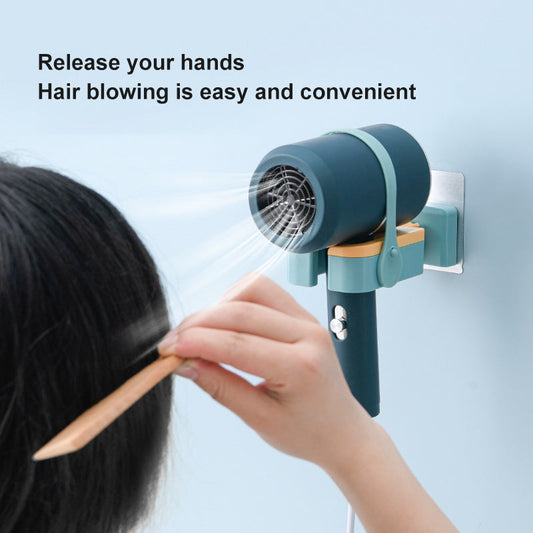 Hair Dryer Rack Toilet Wall-mounted Punch-free Multifunctional 