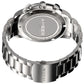 Amber Time Men's Quartz Chronograph Watch Stainless Steel Band 50m 