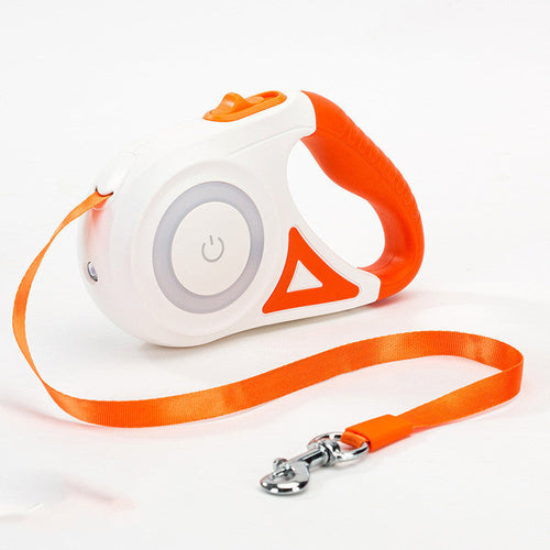 Dog Leash Retractable Leash And Dog Collar Spotlight Automatic Pet Dog 