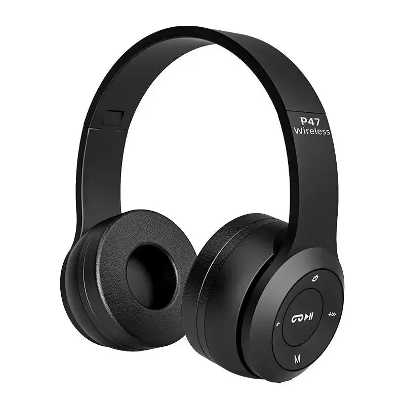 Stereo P47 Headset 5.0 Bluetooth Headset Folding Series Wireless Sports Game Headset for iPhone XiaoMi No BrandLK