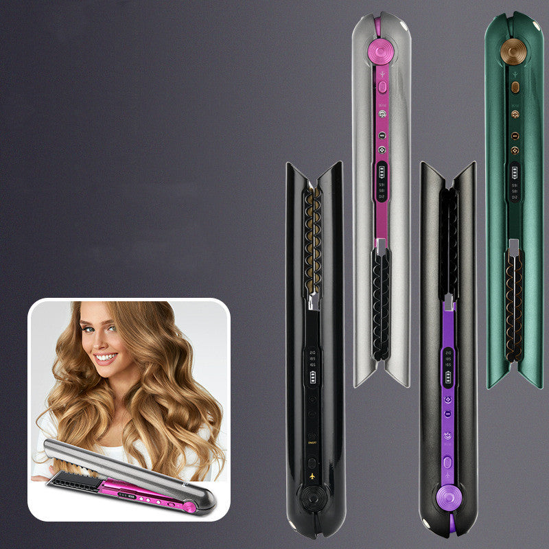 USB Wireless Charging Hair Straightener 