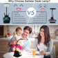 Desk Lamp, LED Desk Lamps for Home Office, Wireless Charger Small Desk 