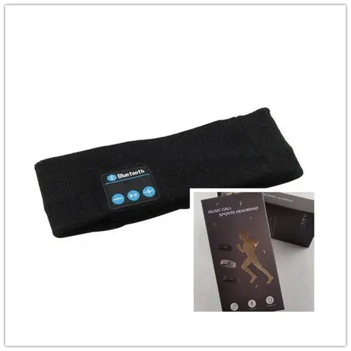 Wireless Bluetooth-compatible Headband Outdoor Fitness Yoga Headband Blue Strawberry