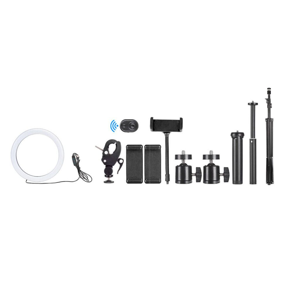 LED Ring Light With Phone Tripod Stand Kit 10" 