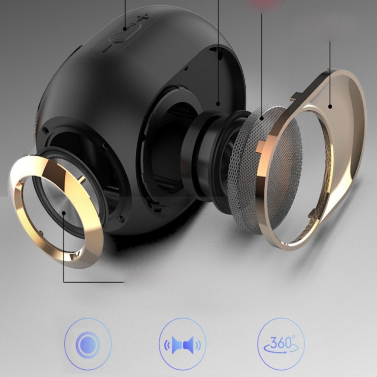 Olden Golden Bluetooth Speaker 