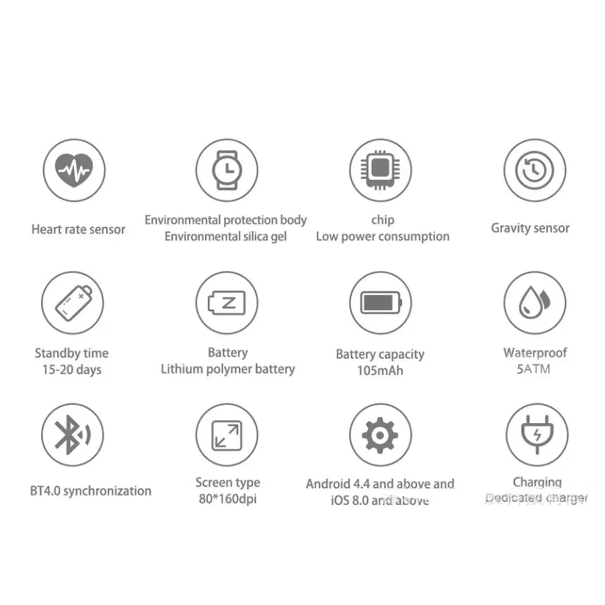 Alista Rugged Unisex Smart Watch 