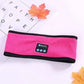 Wireless Bluetooth-compatible Headband Outdoor Fitness Yoga Headband Blue Strawberry