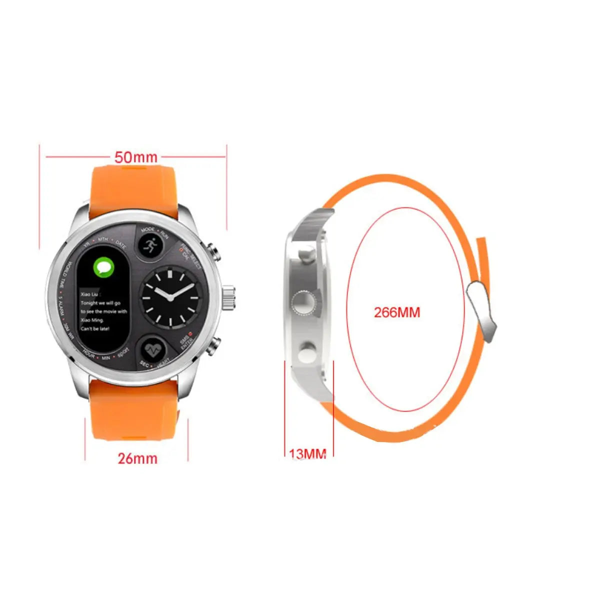 Alista Rugged Unisex Smart Watch 
