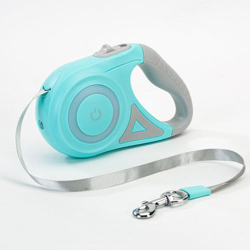 Dog Leash Retractable Leash And Dog Collar Spotlight Automatic Pet Dog 
