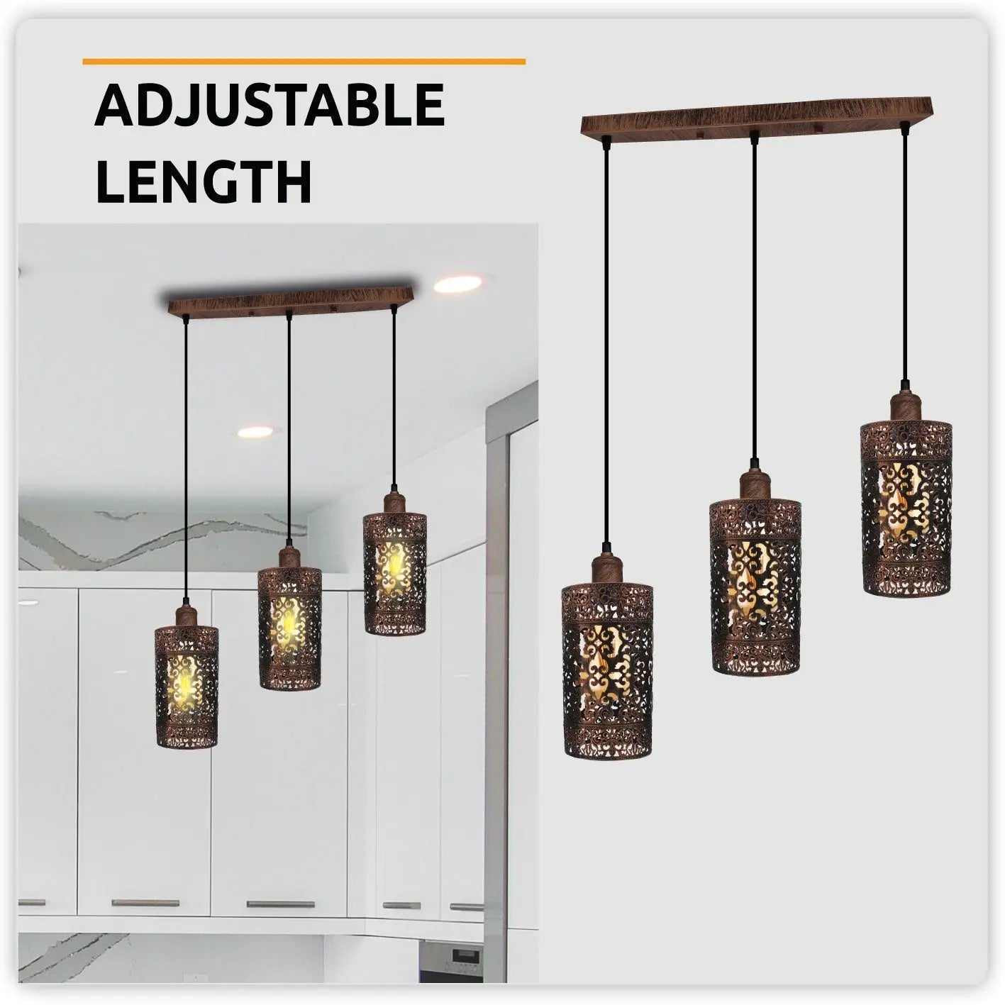 Industrial Vintage Retro 3 Way Rectangle Drum Cylinder Rustic Red Cage 