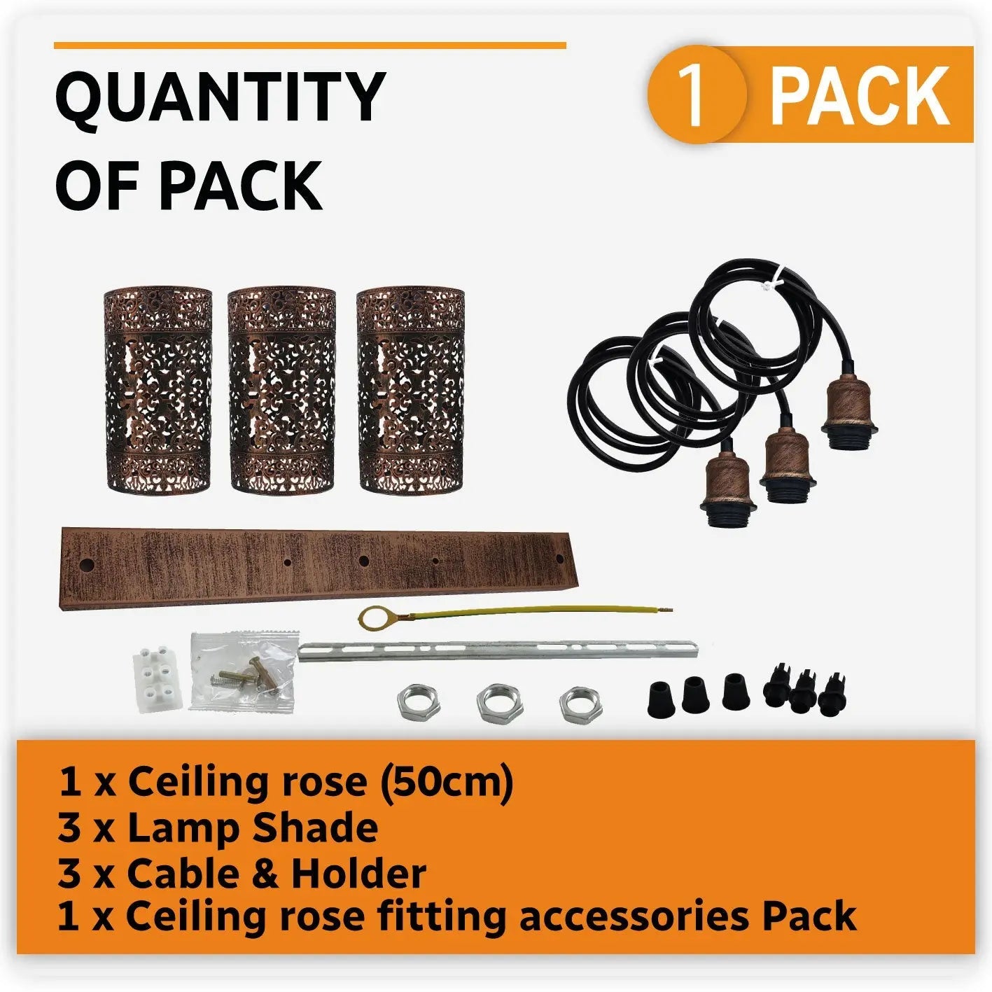 Industrial Vintage Retro 3 Way Rectangle Drum Cylinder Rustic Red Cage 