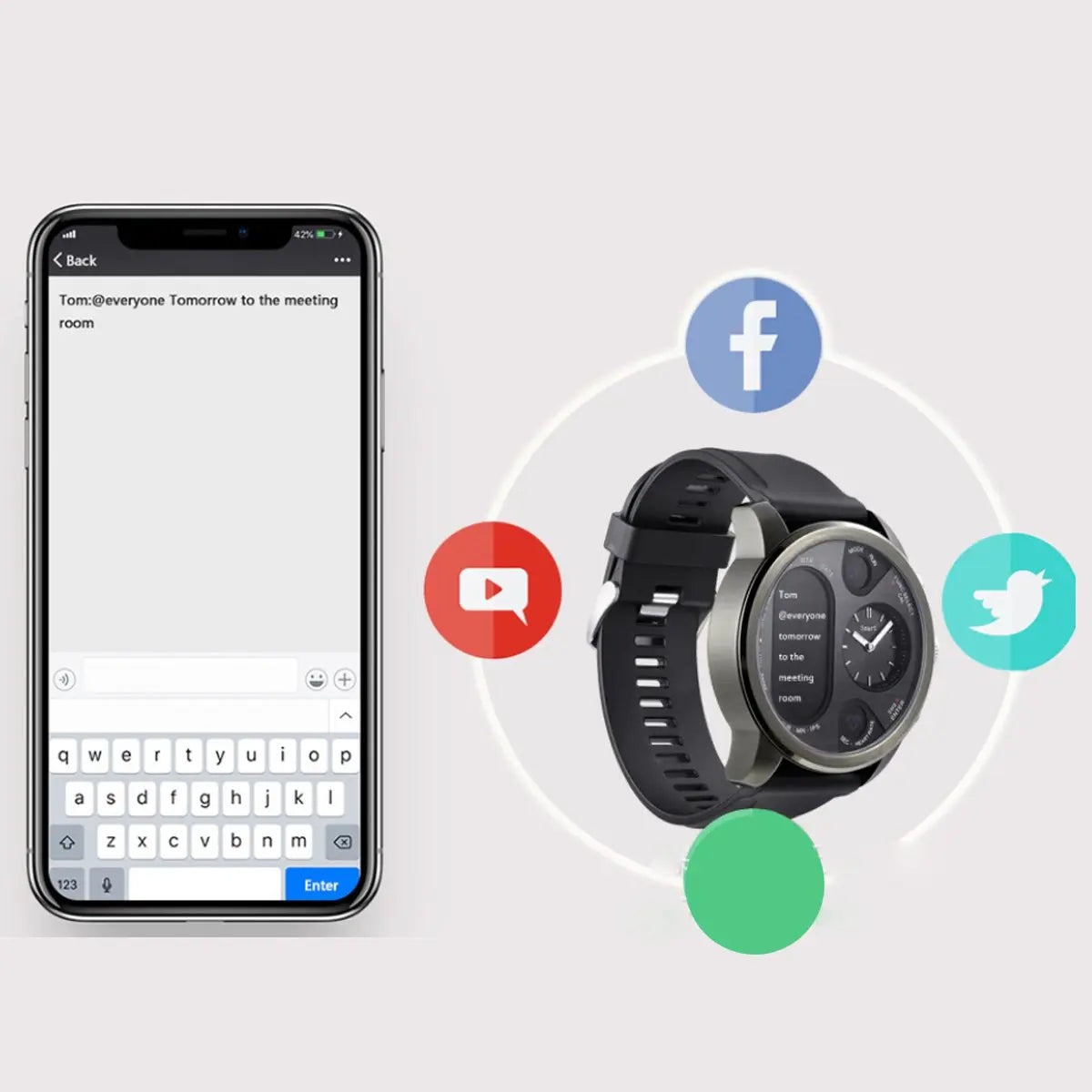 Alista Rugged Unisex Smart Watch 