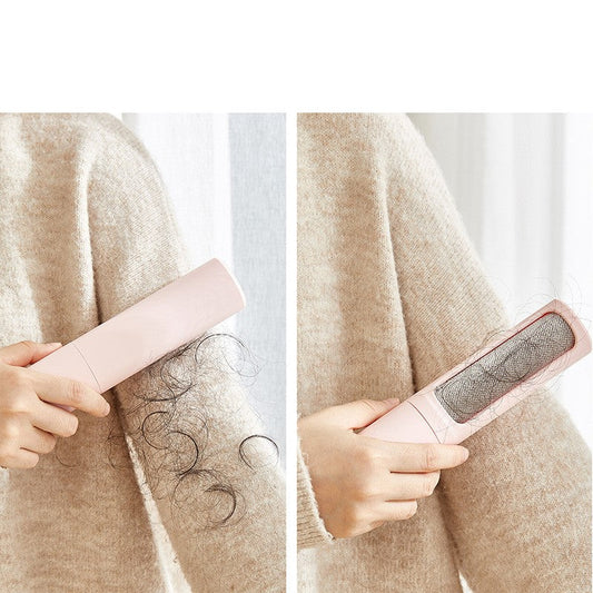 2-1 Reusable Pet Hair Remover Brush Lint Roller Portable 