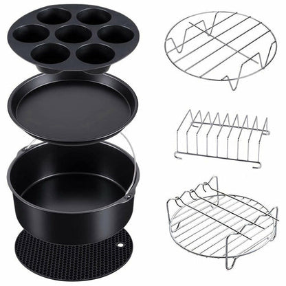 Air Fryer Accessories 7-piece Silicone Grill 