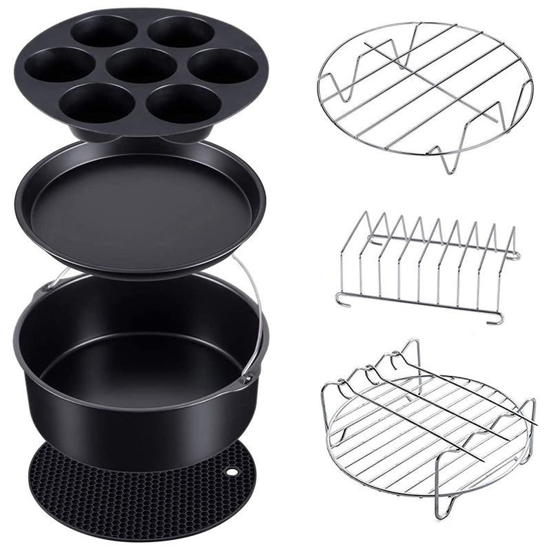 Air Fryer Accessories 7-piece Silicone Grill 