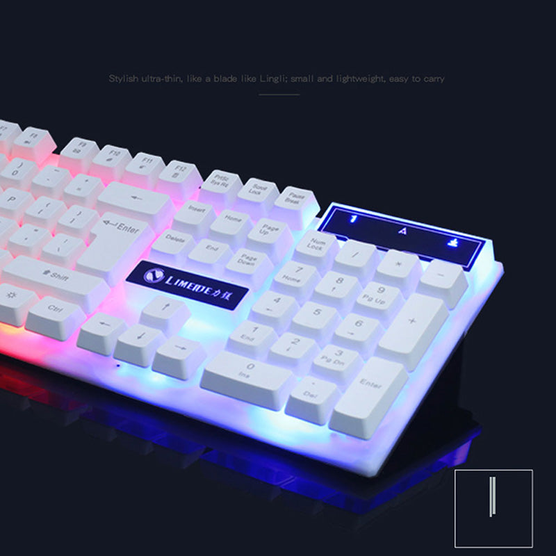 Gaming Keyboard Mouse Glowing Set 