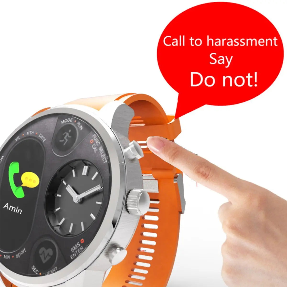 Alista Rugged Unisex Smart Watch 