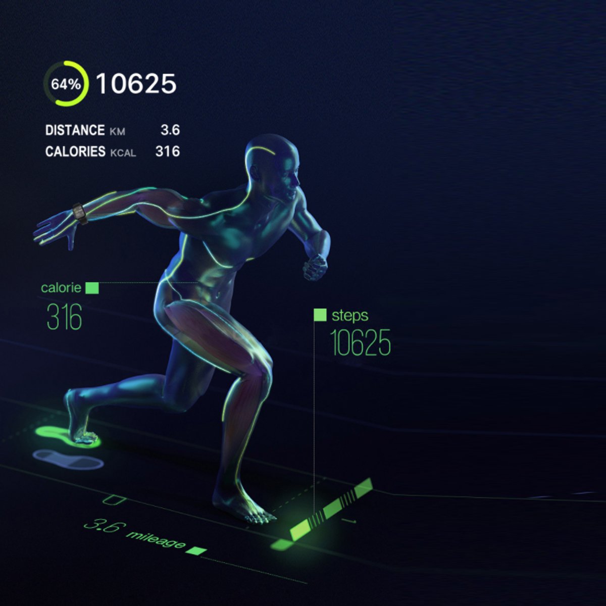 Smart Fit Total Wellness And Sports Activity Watch 