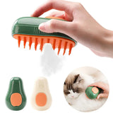 Steamy Cat Brush Cat Dog Grooming Comb Electric Self Cleaning Steam 