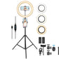 LED Ring Light With Phone Tripod Stand Kit 10" 
