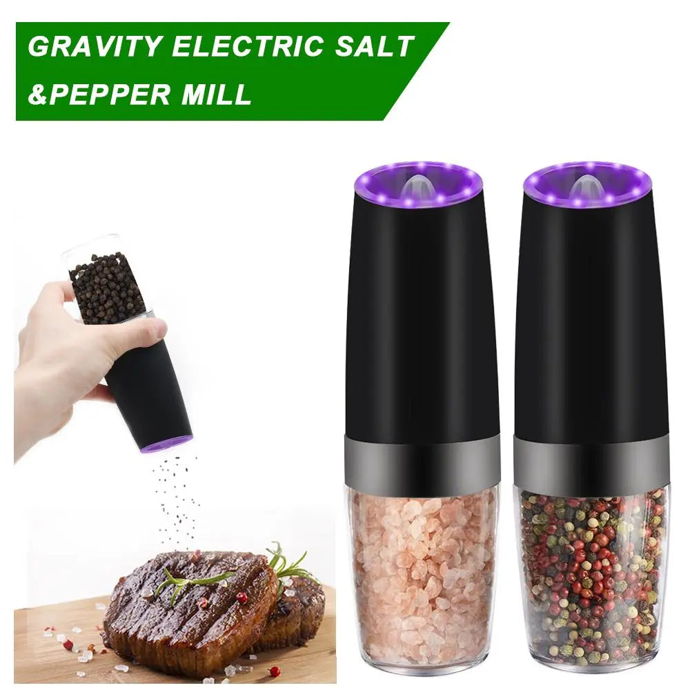 Electric Gravity Sensor Automatic Pepper Grinder Kitchen Tools Pink Iolaus