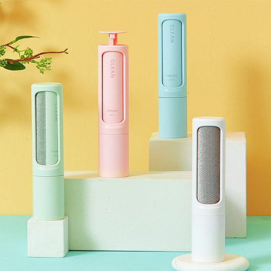 2-In-1 Pet Hair Remover: Portable Self-Cleaning Brush For Effortless 