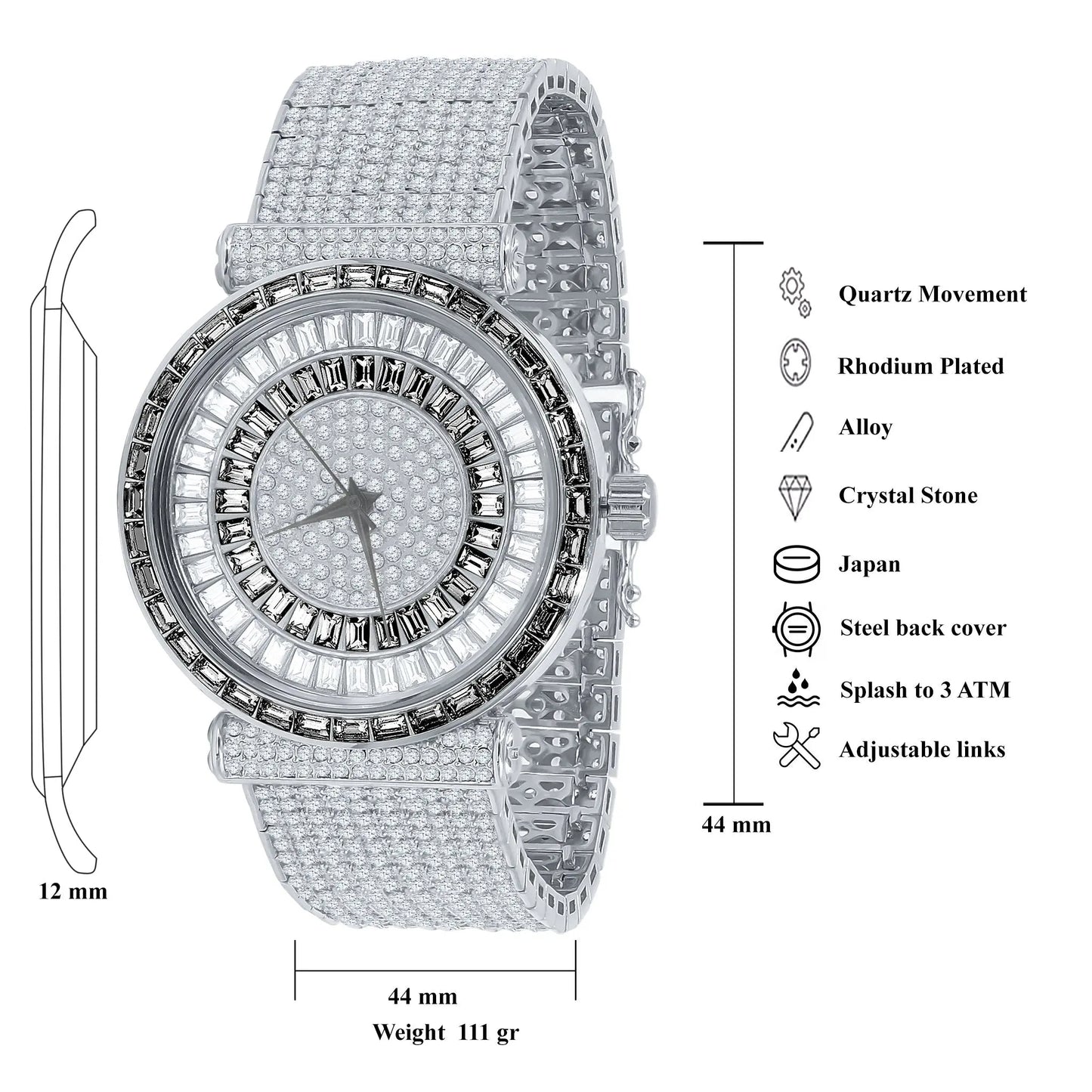 FOXY CZ ICED OUT WATCH | 5110347 