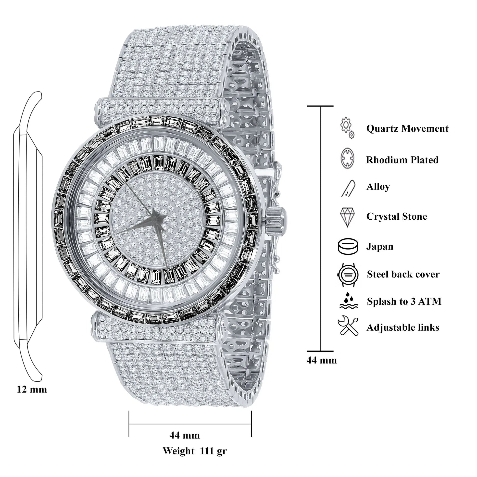 FOXY CZ ICED OUT WATCH | 5110347 