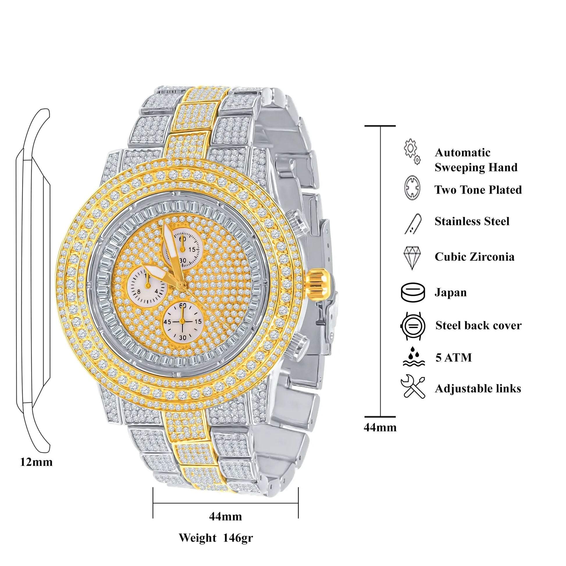 COMELY HIP HOP METAL WATCH | 5627642 