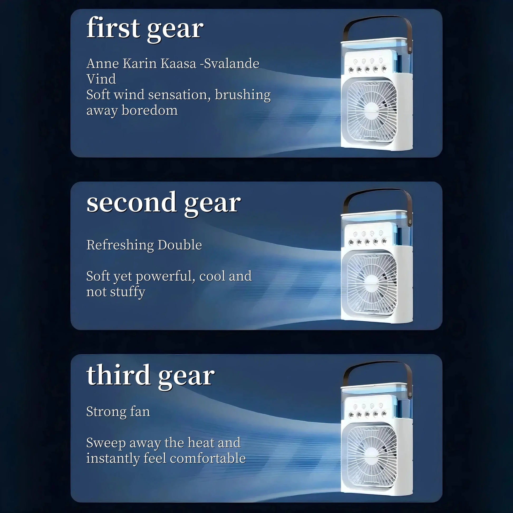 Spray fan portable household three in one small air cooler, 7-color LED night light, 5-hole humidifier, 1-3 hour timer - Portable Evaporative Coolers | Buy Home & Garden Online at No BrandLK