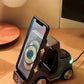 4 in 1 Forklift Fast Wireless Charging Station Dock for iPhone, 