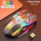 Color Wireless Gaming RGB Rechargeable Mute Button Mouse 