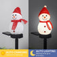 Solar Outdoor Decor Light Christmas Snowman Decoration Stake light 