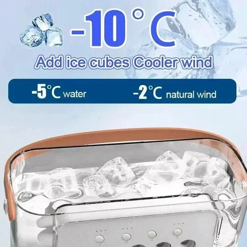Air Cooler 3-in-1 Portable Fan Humidifier with LED Night Light 