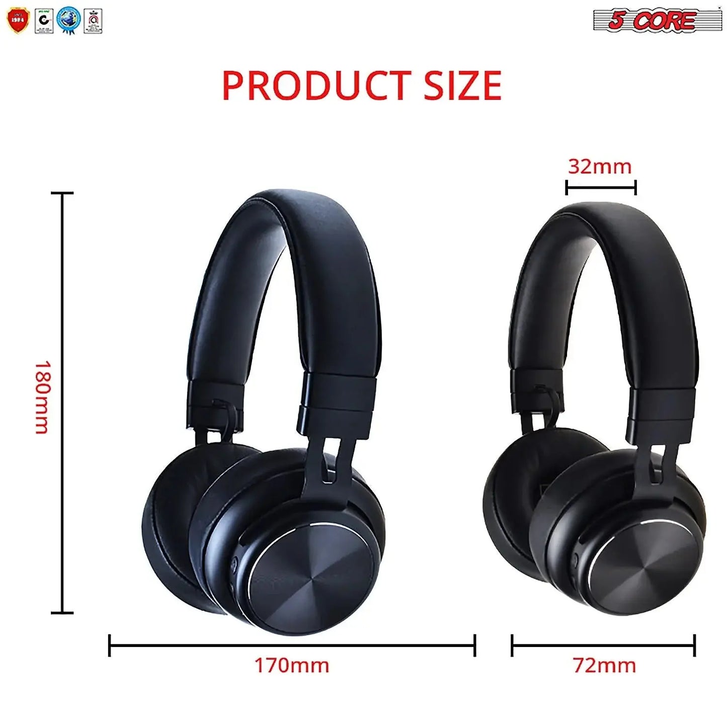 5Core Bluetooth Headphones Wireless Noise Cancelling Audifonos 