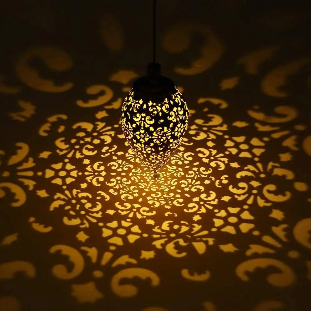 Solar Light LED Lantern Garland Waterproof Hanging Outdoor Fairy Light 
