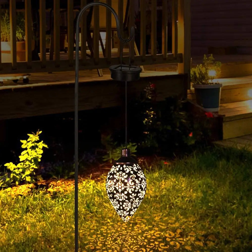 Solar Light LED Lantern Garland Waterproof Hanging Outdoor Fairy Light 