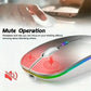 Wireless Mouse Rechargeable Silent LED Backlit Mice PC Laptop Computer Mous 2.4Ghz Receiver Bluetooth Dual Mode Optical Mice No BrandLK
