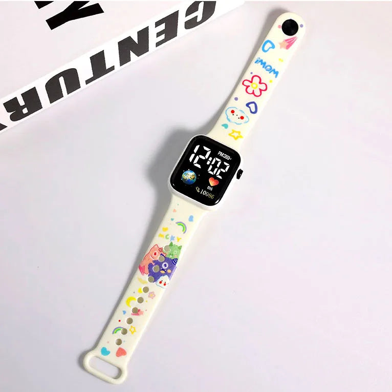 New likableStitch Children Watches Girls Reloj Inteligente Para Niños Niña Reloj Hello Kitty Digital Watch Women RelógioInfantil - No BrandLK