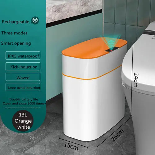 Smart Trash Can With Lid For Bedroom And Living Room Kitchen Storage 