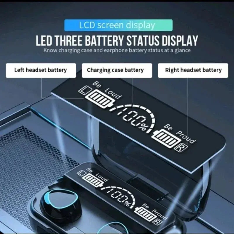 NEW M10 TWS Wireless Headphones Earphones 2500mAh Charging Box Bluetooth-compatible Stereo Waterproof Headsets With Microphone No BrandLK
