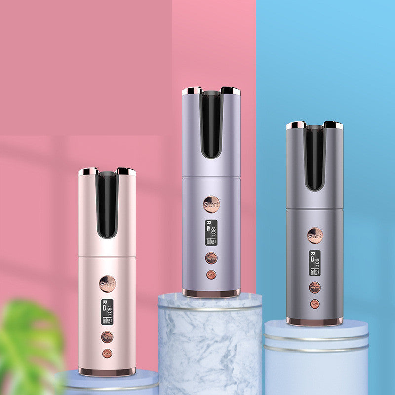 Wireless Rechargeable Curling Iron Electric Hair Curler 