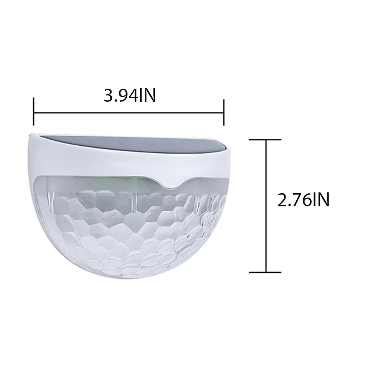 2 PCS Solar Semicircle Walls Light Outdoor Waterproof Sensor Wall Lamp 
