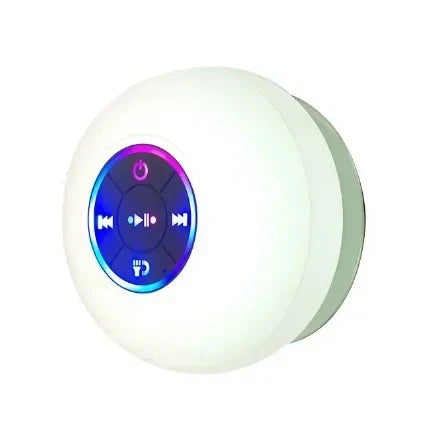 Mini Portable Bluetooth Audio IPX4 Waterproof Led Lights Bathroom Outdoor Large Suction Cup Can Be Adsorbed Wall Speaker 