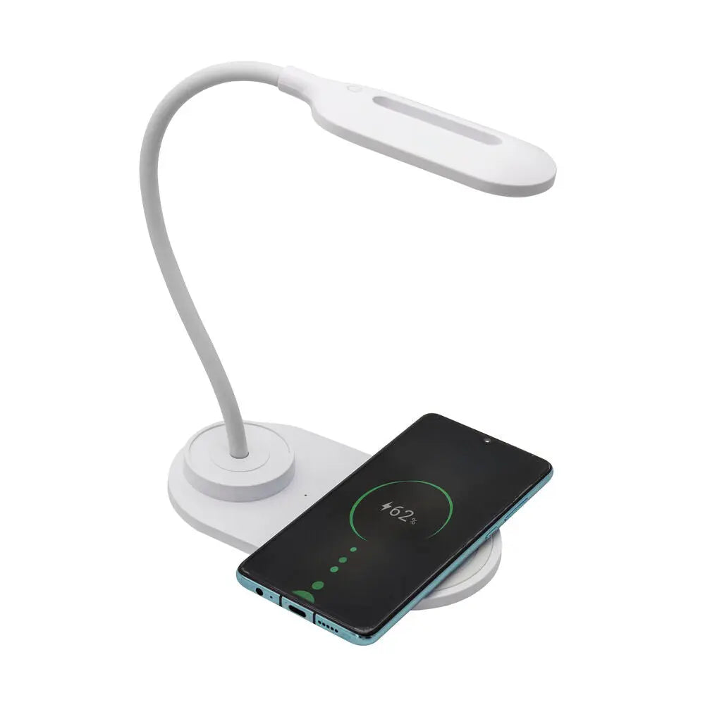 LED Lamp with Wireless Charger for Smartphones Denver Electronics 