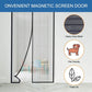 Magnetic Screen Door Mesh Curtain Durable Heavy Duty Mosquito Net Bug Puce Gaia