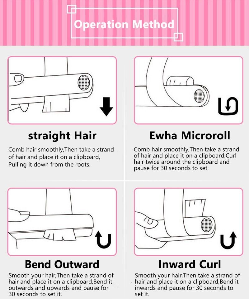 Mini Portable Hair Iron Hair Straightener Curler Professional Hair 