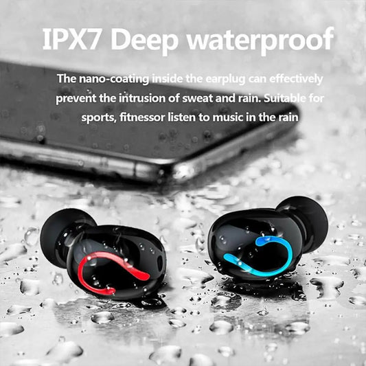 Bluetooth 5.1 Headset TWS Wireless Earphones Mini Earbuds Stereo Puce Gaia