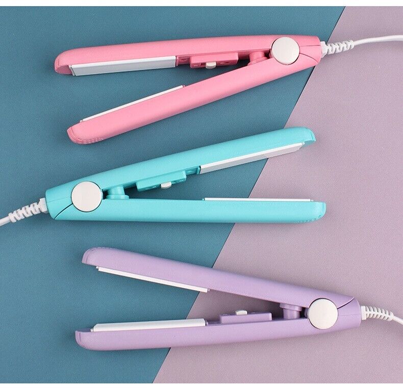 Mini Portable Hair Iron Hair Straightener Curler Professional Hair 