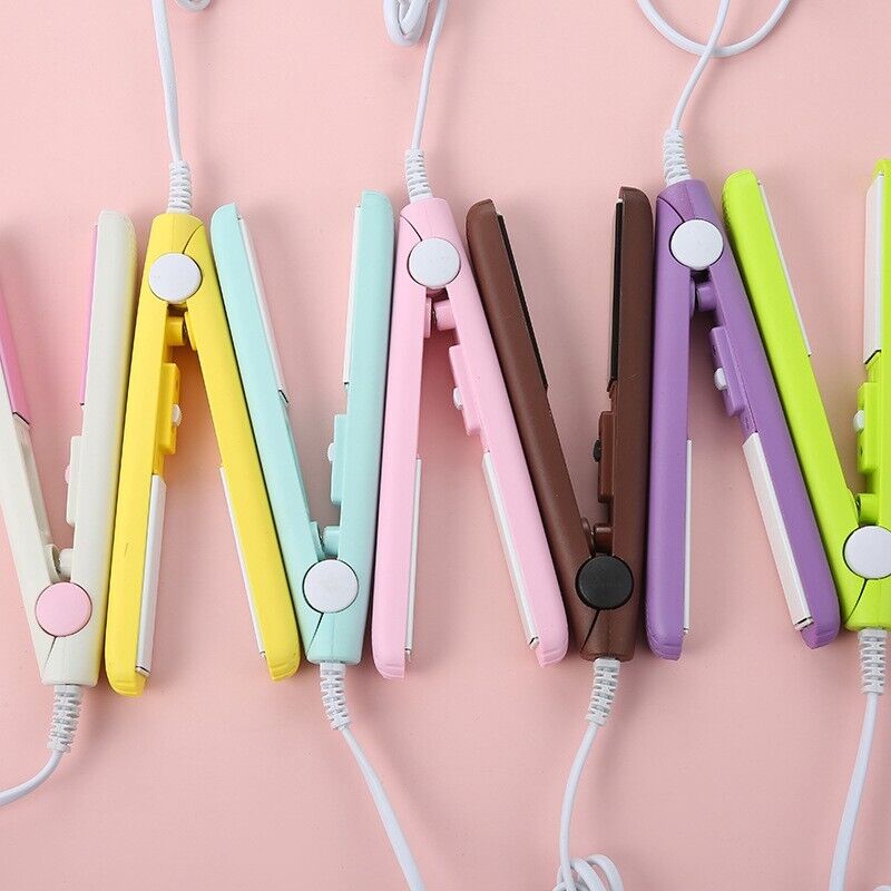 Mini Portable Hair Iron Hair Straightener Curler Professional Hair 
